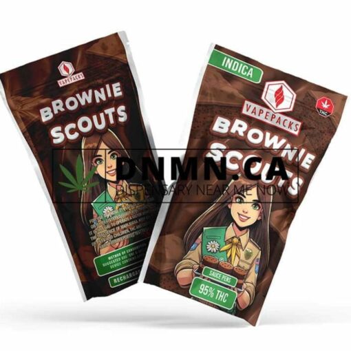 VapePacks Brownie Scouts Sauce Pens – 95% THC Indica Vape Cartridge